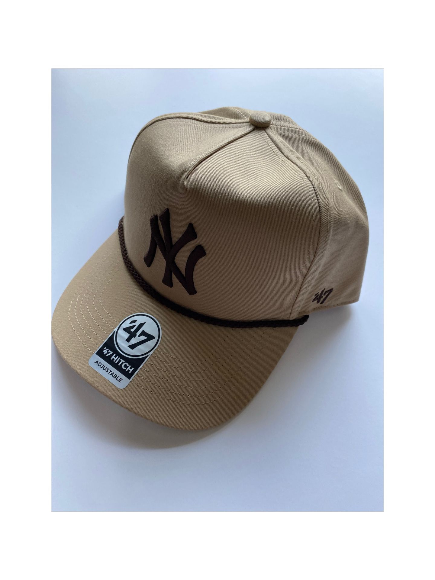 47 Brand New York Yankees Core Classic Rope Beige Hitch Snapback Hat NEW!