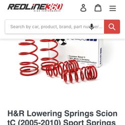 Scion Tc Lowering Springs H&R 2005-2010