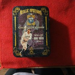 Babe Ruth Metalic Collectors Cards 