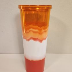 Orange Marble Tumblr Cup