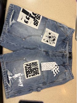 Mixed emotion Jean shorts