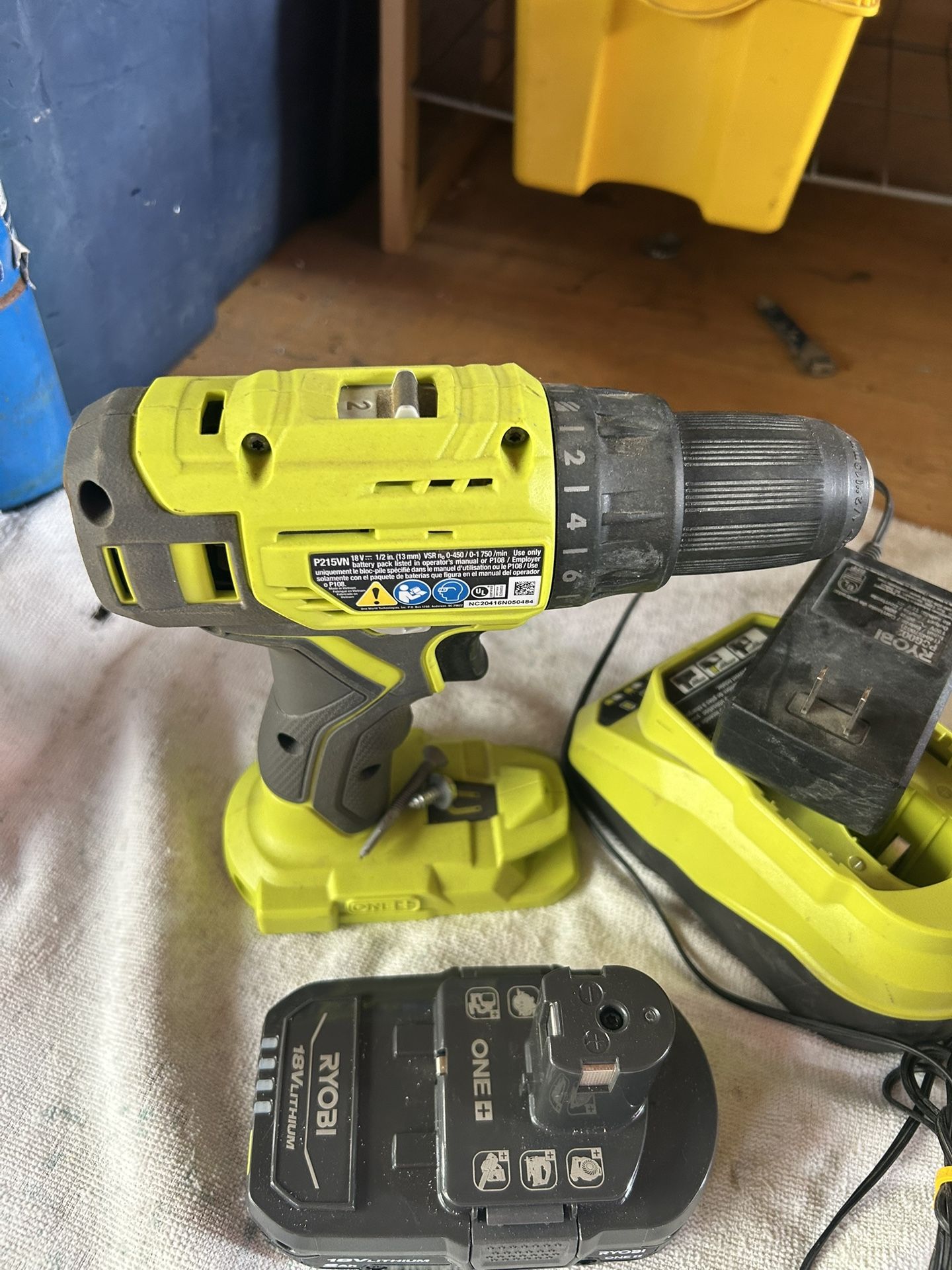 Ryobi Drill and Impact Set With Charger