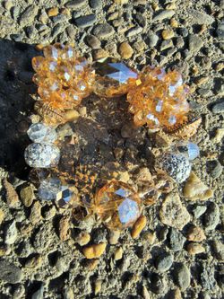 Boho style beaded bracelet. 