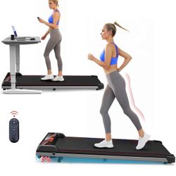 3 in 1 Treadmill, Portable Under Desk Walking Pad with Incline for Home/Office, Remote Control, LED Display