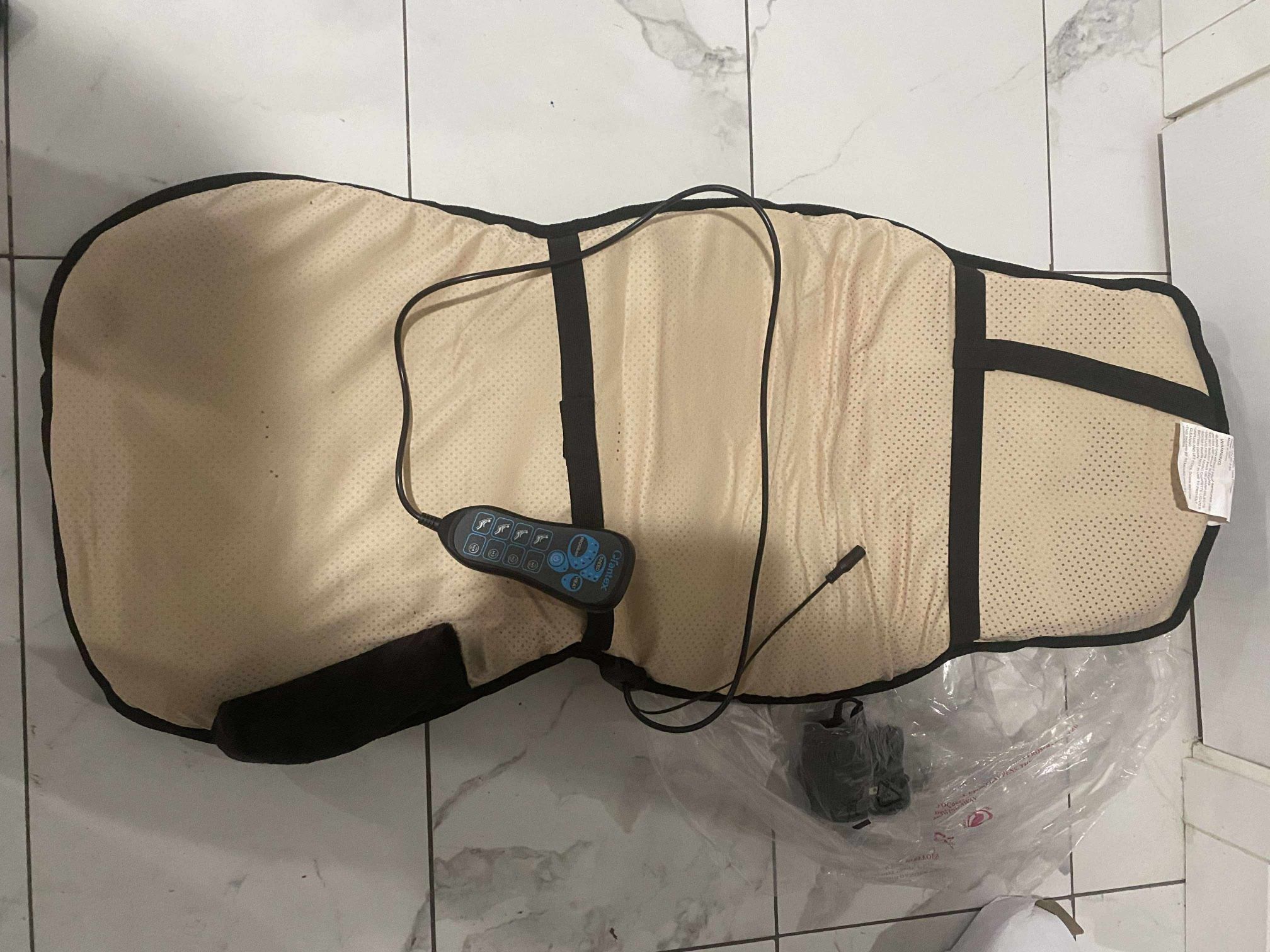 Giantex Vibration Massage Car Seat Cushion Back Massager w/ 10 Vibrating Motors