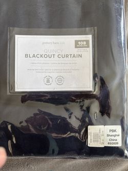 Pottery Barn Kids Quincy Blackout Curtains (Navy)