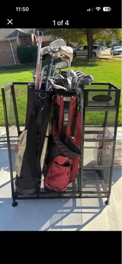 Golf sets and rack