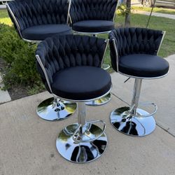 Beautiful Barstools Set Of 4 Velvet 