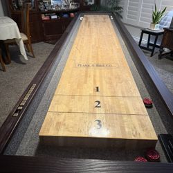 12 Foot Shuffle Board Also Has Bowling Pins