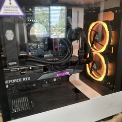 Cyberpower PC With Curved Dell Monitor