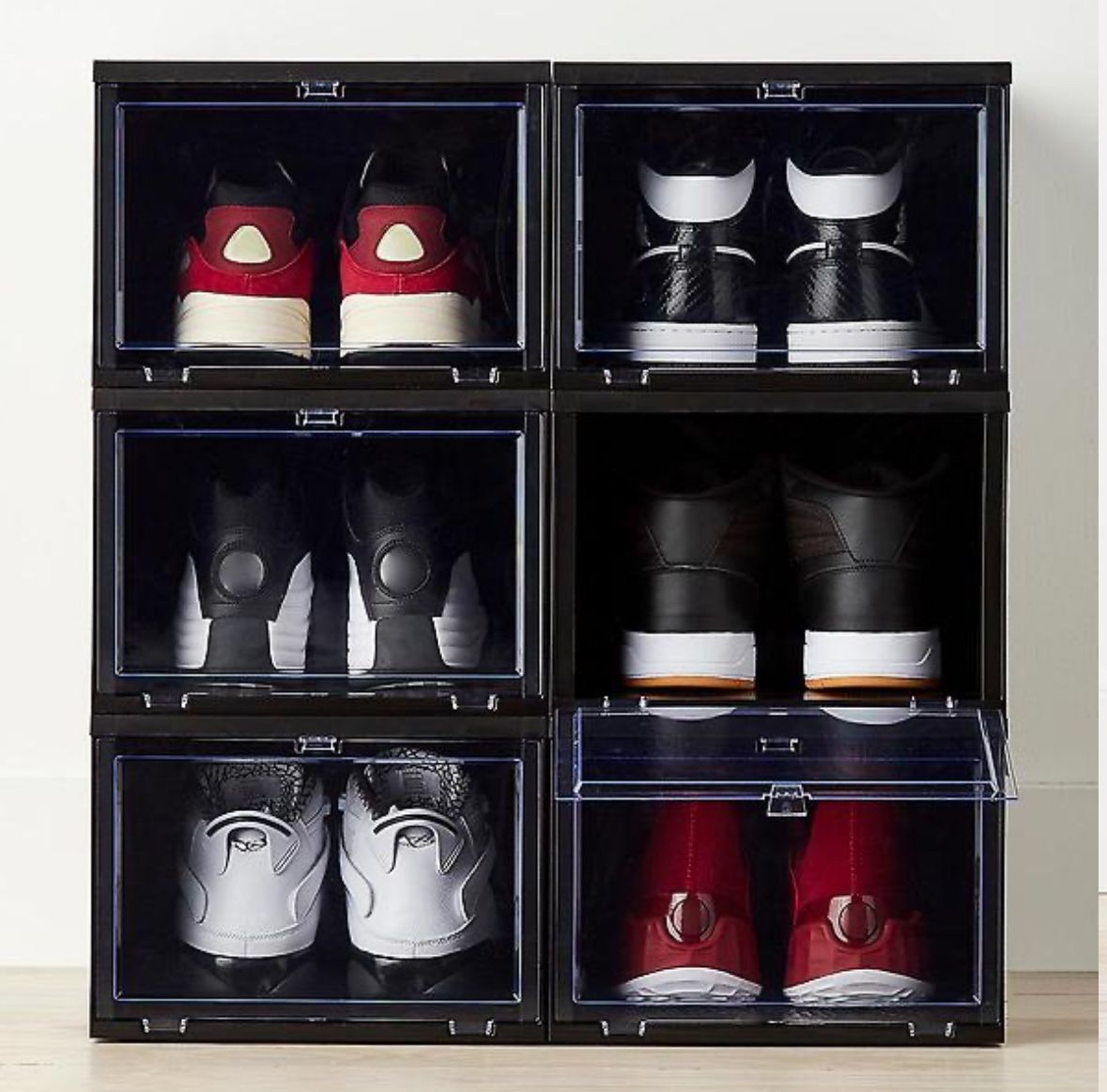 Container Store Large Black Shoe Box