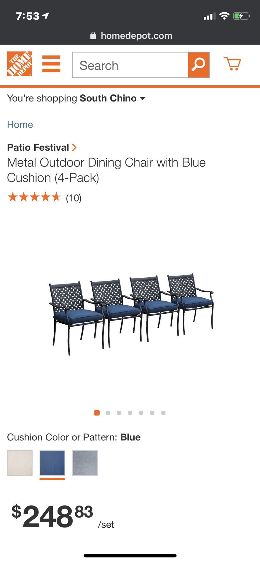 4 Piece Patio Chairs