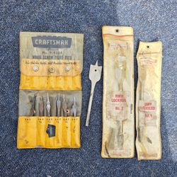 Vintage Craftsman Wood Screw Pilot Drill Bit Set