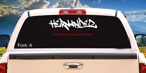 Vinyl Decal, 22” Inch Wide, Calcomanía De Vinil, Custom