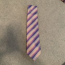 White Blue Purple Tie