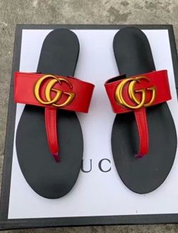 Gucci Double G Thong Sandals