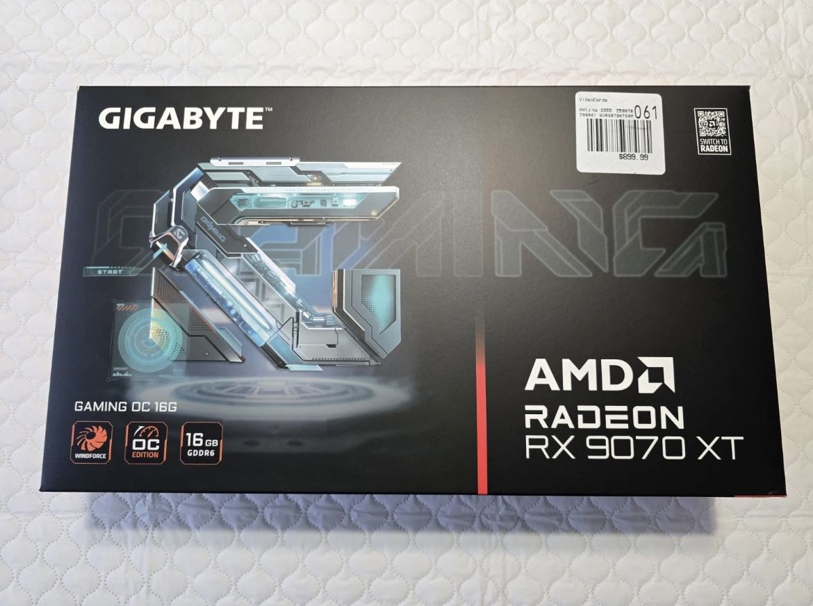 $700 OBO Gigabyte RX 9070 XT 16GB GDDR6 Graphics Card Tested Working