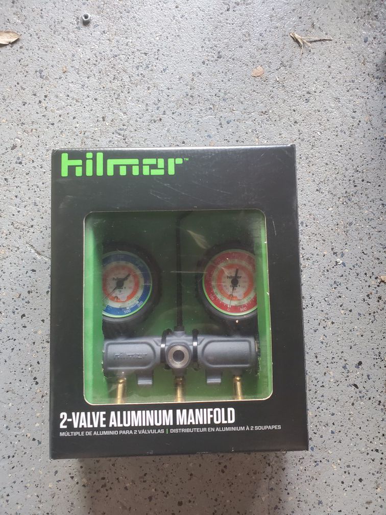 Hilmor HVAC 2 valve manifold. New in box.