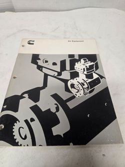 Cummins Air Equipment Component Shop Manual from 1979, featuring technical illustrations for diesel engine air systems