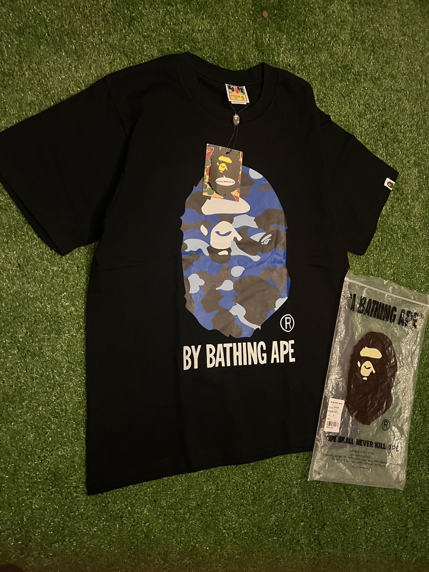 Bape blue camo t-shirt