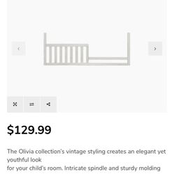 Westwood Design Olivia Toddler Bed Rail. New In Box!