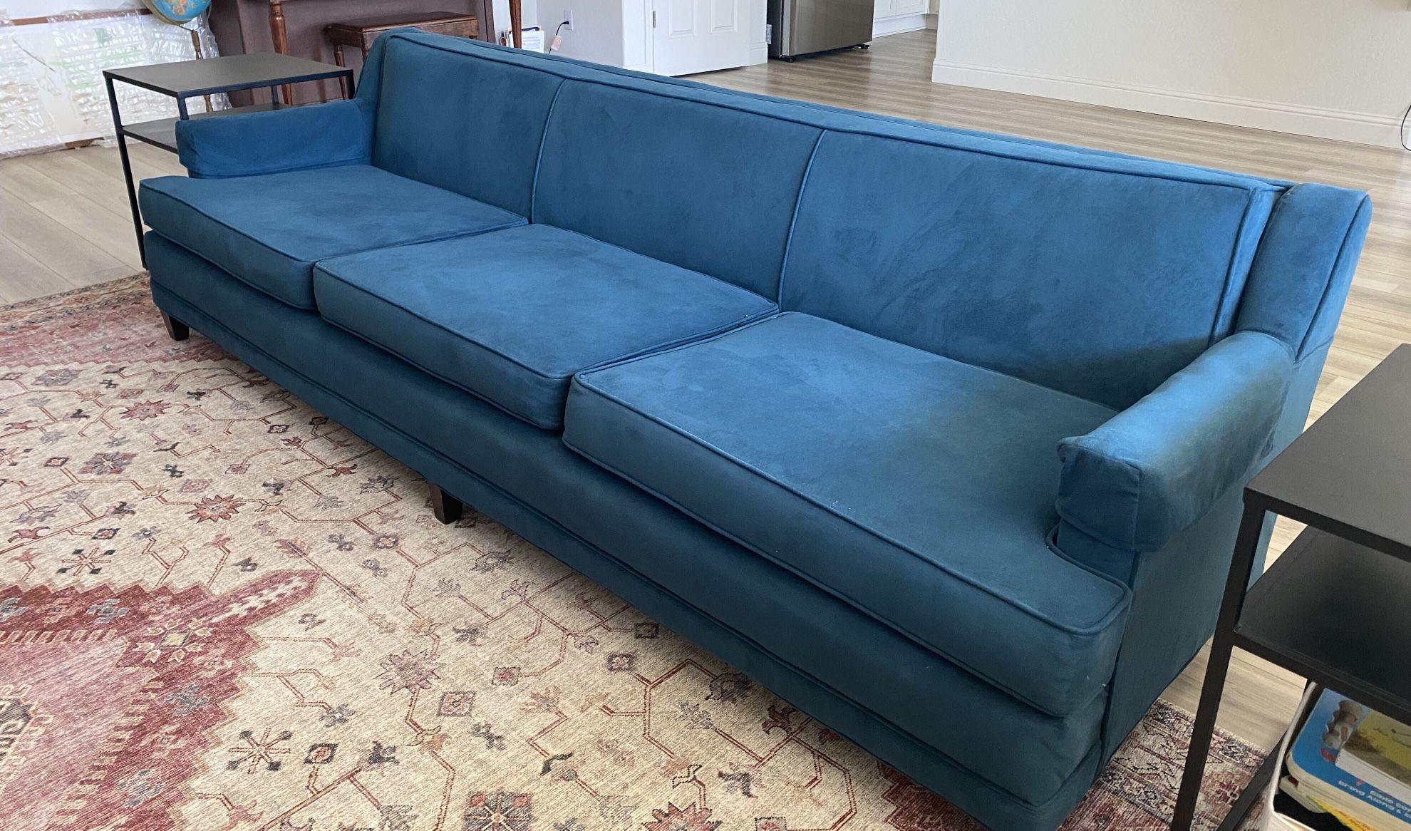 Vintage ‘60’s Rebuilt Reupholstered 100” Sofa couch