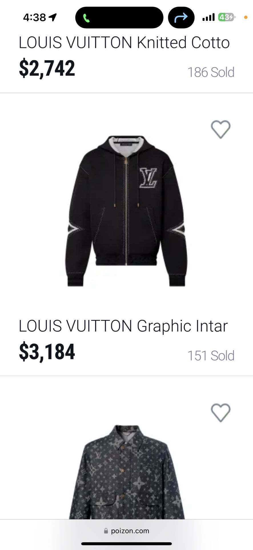 XL Louis Vuitton Sweater 