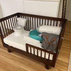 Solid Wood Convertible Crib- FREE