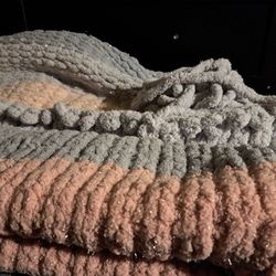 Christmas Knitting Blanket Shine 