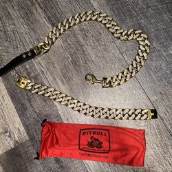 Cuban Link Diamond Dog Leash And Collar 