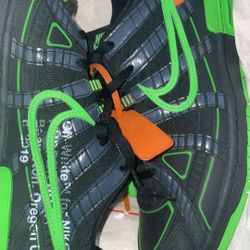Nike Rubber Off White Dunks/Green Strike 