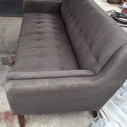 Gray sofa, no rips