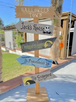 Custom- Handmade directional sign