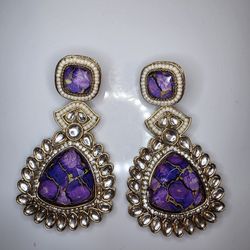 Nwot Purple Earrings 