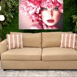 Free Delivery Fusion Furniture Dark Beige Couch (Free Delivery 🚚)