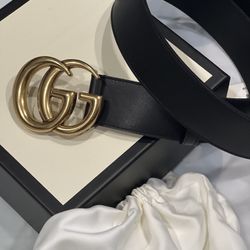 Double G Gucci Marmont Belt