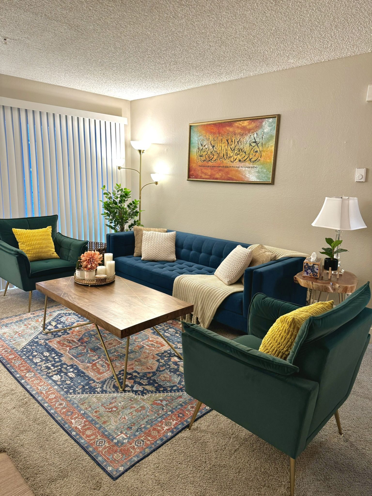 Blue Sofa Velvet