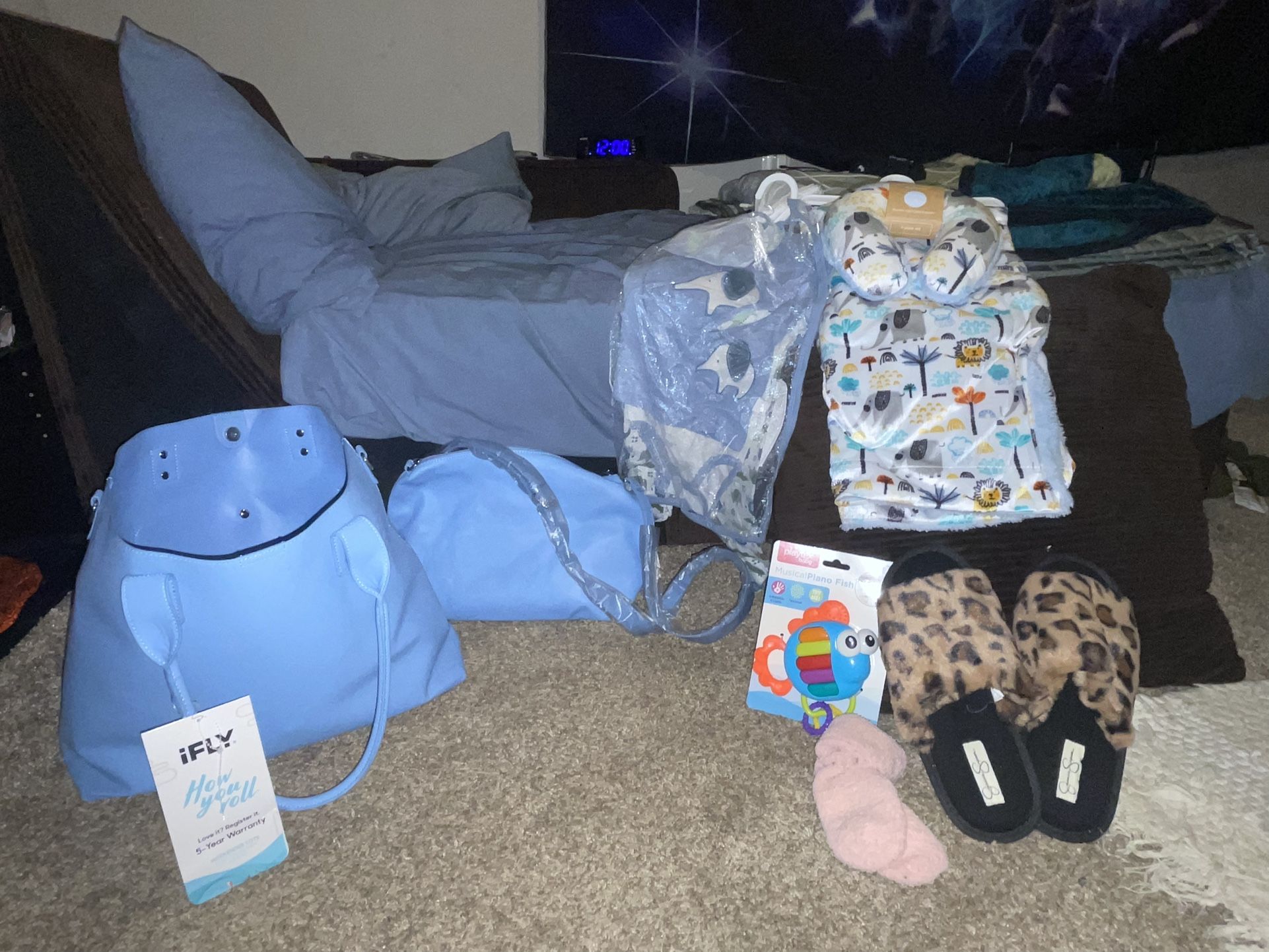 Diaper Bag With Clothes And Toy 