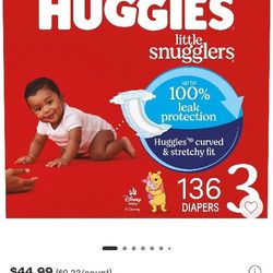 Size 3 Huggies Diapers