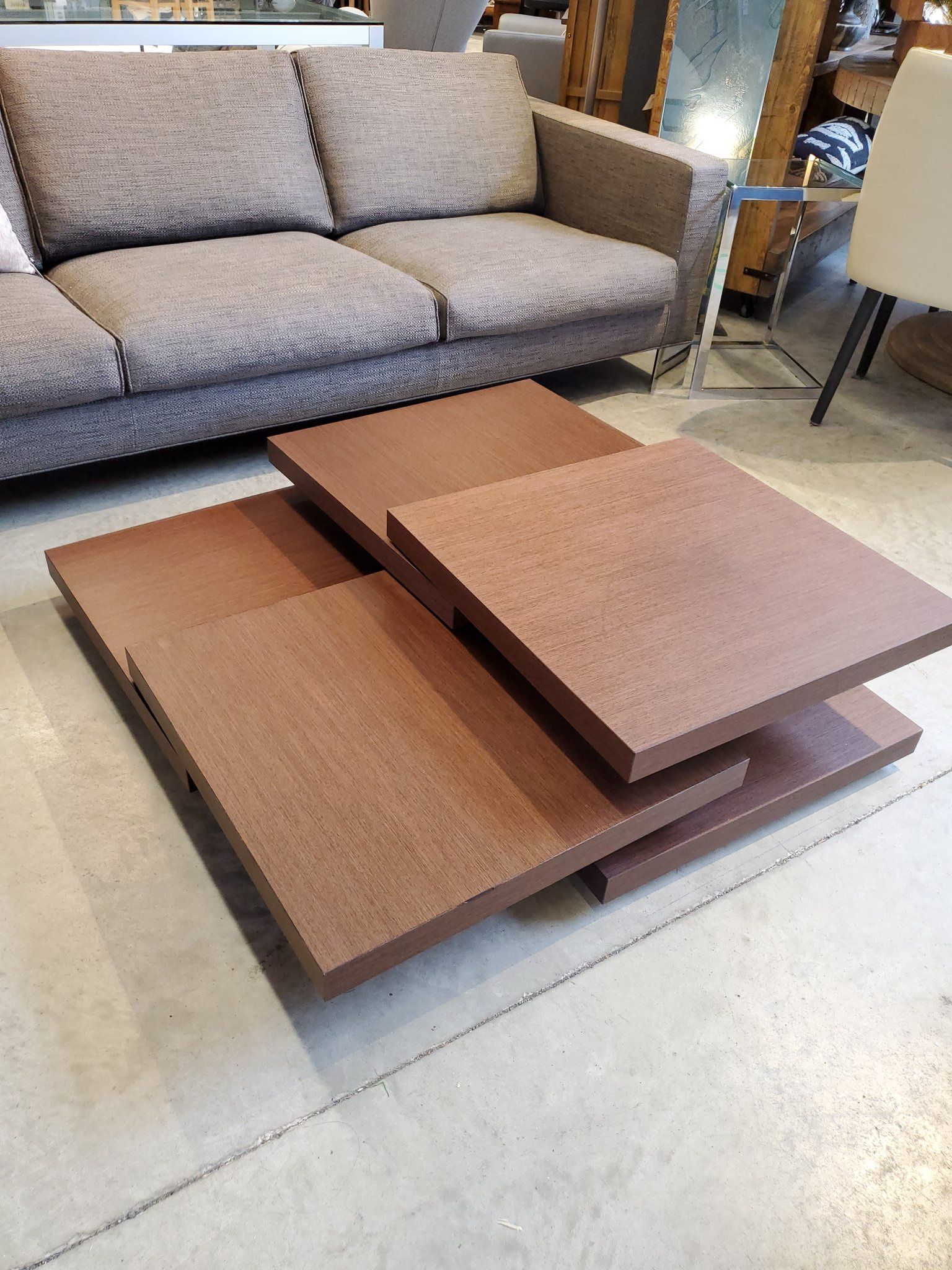 Italian Kristalia Rotor Wood Expandable Coffee Table - Italy - Brand New In Box
