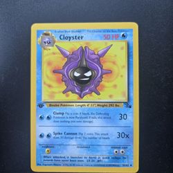 Pokemon Fossil 1st Edition Cloyster