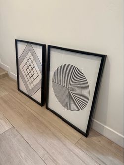 Black and White Framed Print Art