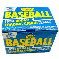 1990 Fleer Update Factory Sealed Baseball Set 132 Cards & 22 Logo Stickers