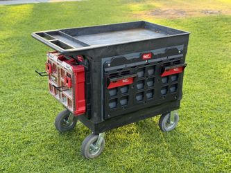 Custom Uline Tool Cart with Armour + Milwaukee Packout