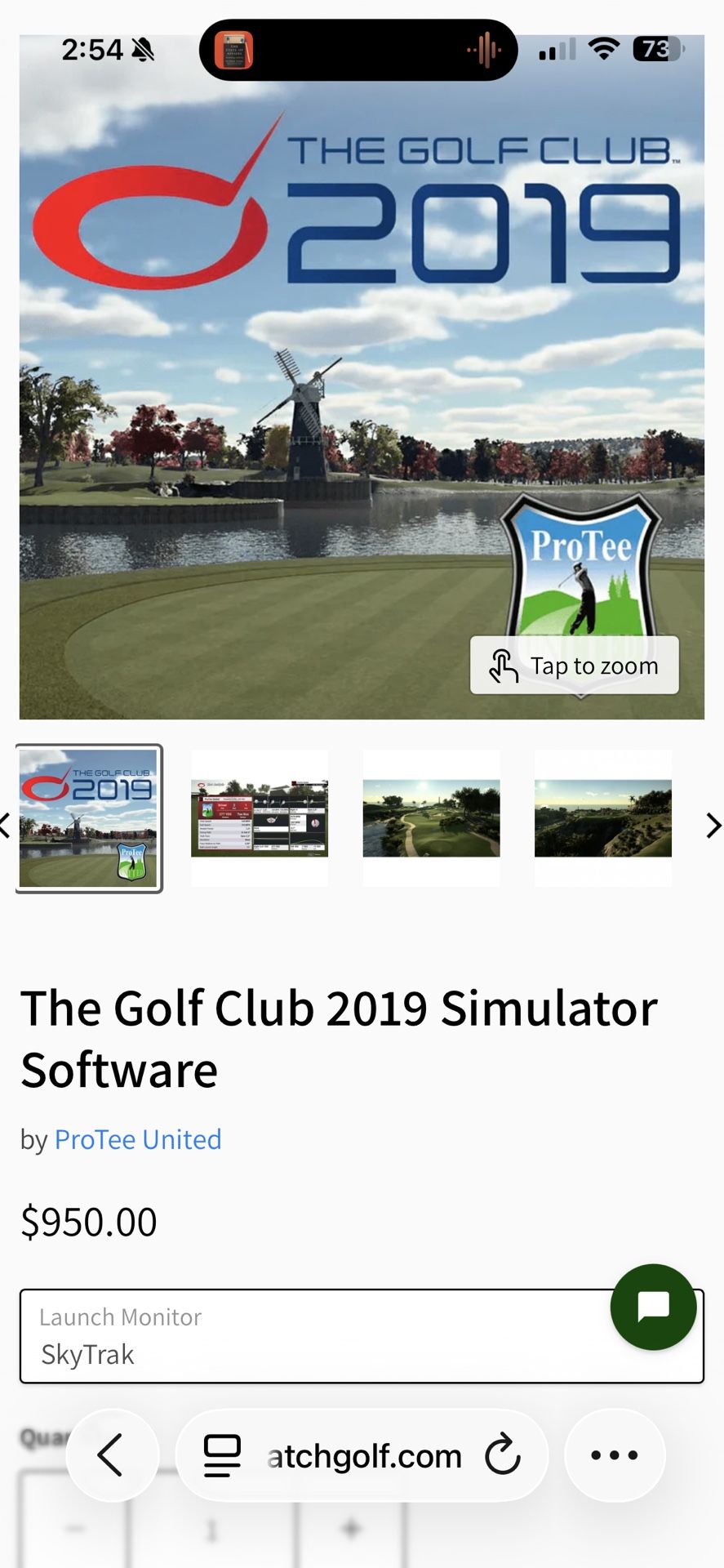SKYTRAK+ LAUNCH MONITOR + LENOVO GAMING LAPTOP + TGC 2019 TURN-KEY GOLF SIMULATOR BUNDLE 