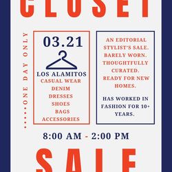 CLOSET SALE