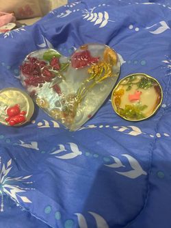 Handmade soaps with a plushy