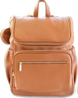 Leather Diaper Bag Backpack, Multi-Function, Anti-Theft, Waterproof... Fast Ship