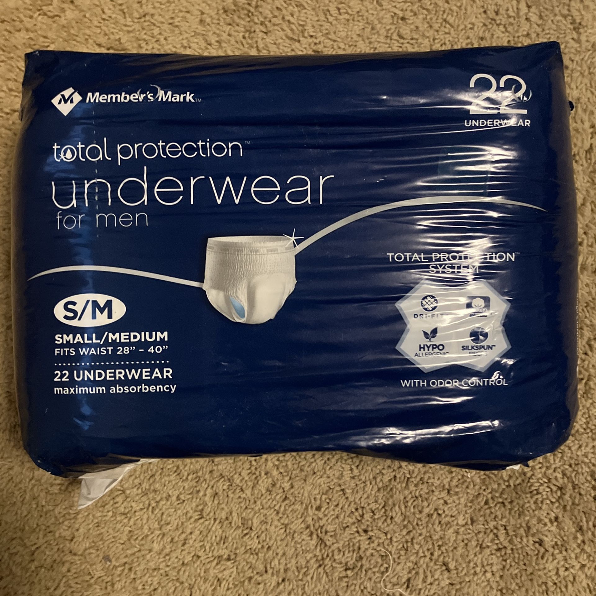 Total protection underwear for men by members, Mark
