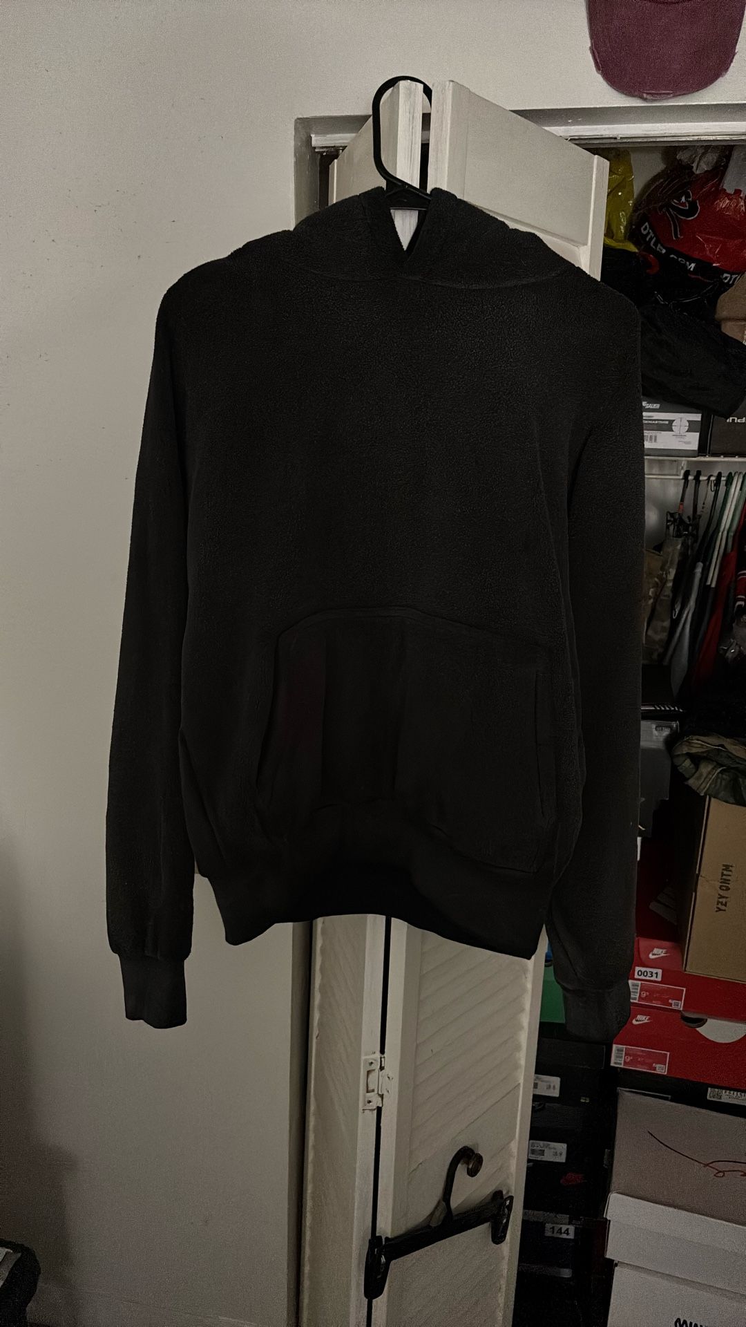 YZY GAP Polar Fleece Hoodie – Medium Gray – $50